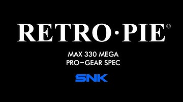 Retropie Splash video NEOGEO (SNK logo)