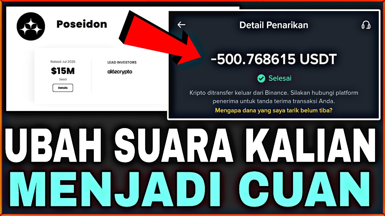 GASKEN UBAH VOICE SUARA JADI CUAN | AIRDROP POSEIDON