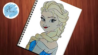 how to draw elsa | frozen drawing | frozen | elsa drawing | how to draw disney princesses | disney