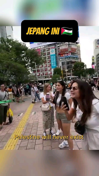 Momen turis Israel vs wanita Jepang yang kalimatnya ini bikin kita respect!? #shorts #palestine