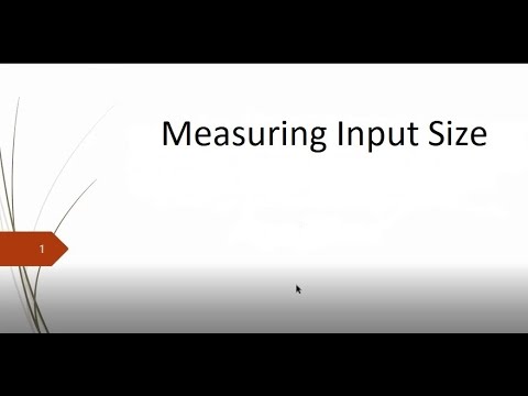Measuring Input Size | 8th Lecture | Design And Analysis of Algorithm ...