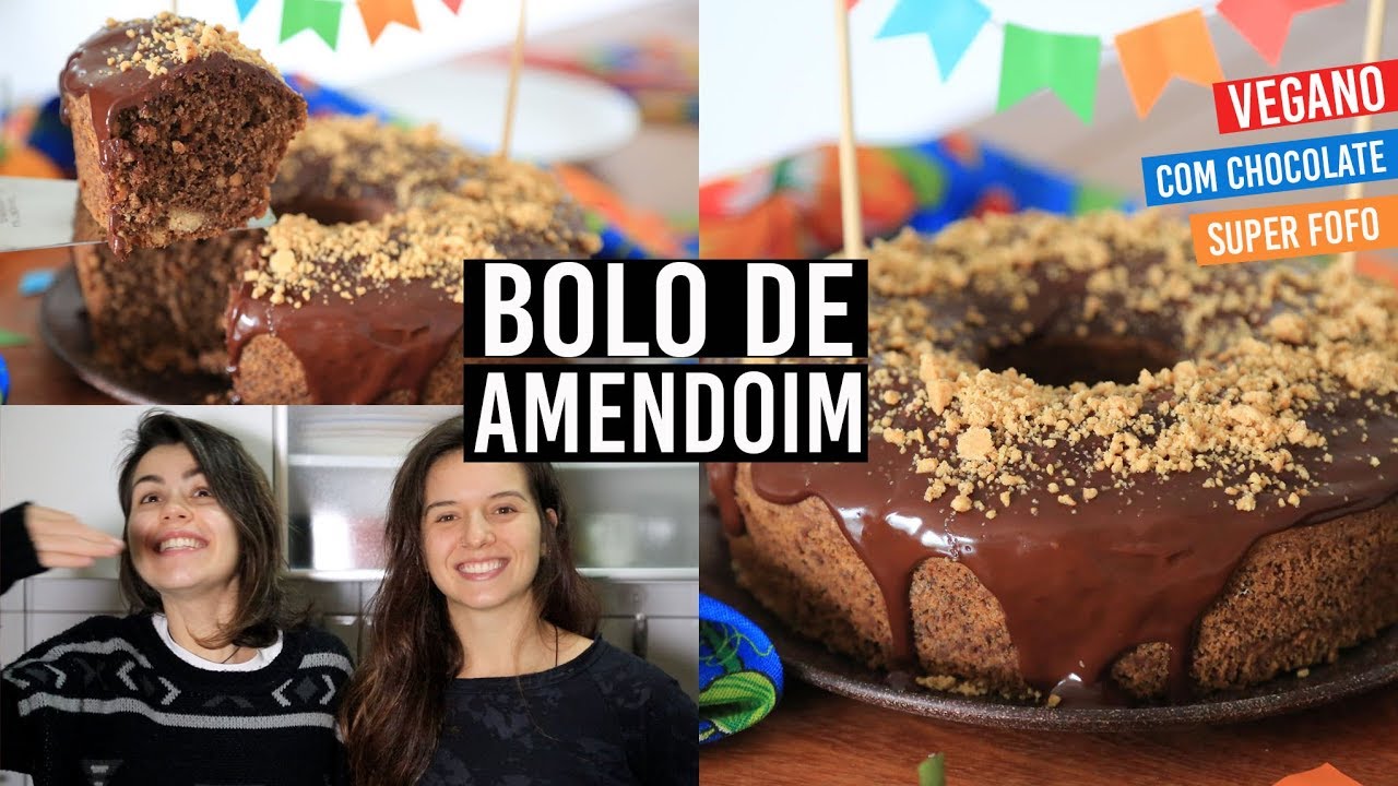 BOLO DE AMENDOIM COM CHOCOLATE | VEGANO, FOFINHO E MUITO FÁCIL | TNM Vegg