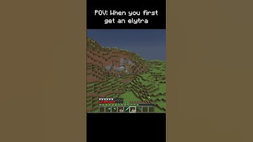 POV: You get your first Elytra #minecraft #shorts