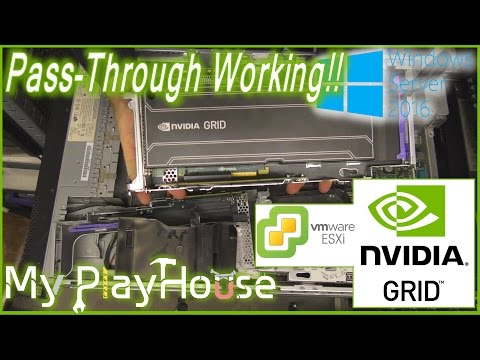 Nvidia Grid K1 Pass-Through working on Microsoft Server 2016