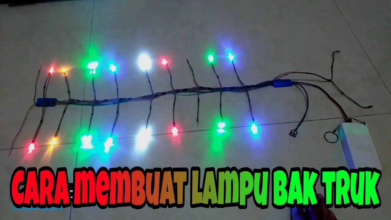 CARA MEMBUAT LAMPU KANAL MINIATURE TRUCK GAMPANG