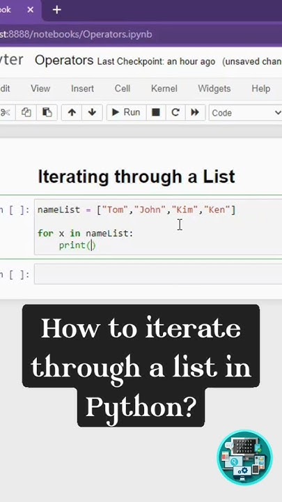 how to iterate through a list in Python? #python #programming #forloop ...