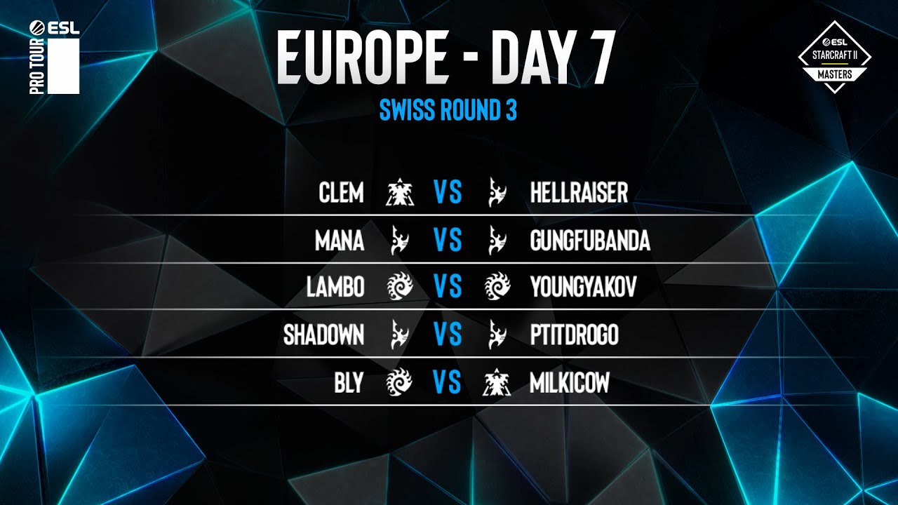 [ESL SC2 Masters Summer] EU Regionals День 7 !сетка YouTube