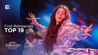 Junior Eurovision 2021: First Rehearsals - Top 19
