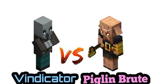 Minecraft Mob Battle | Piglin Brute Vs Vindicator