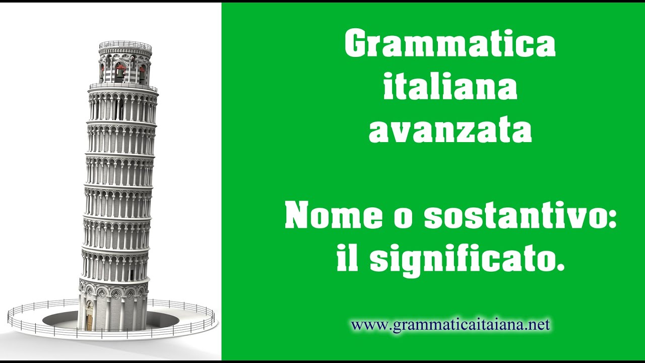 Il significato dei nomi - Grammatica avanzata livello C2
