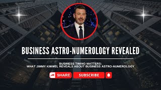 Full Jimmy Kimmel’s Career Timing EXPOSED | Business Astro-Numerology Case Study News