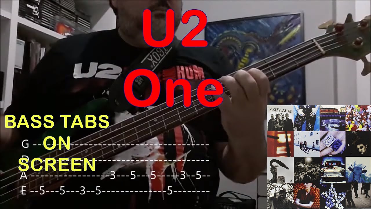 U2 One (basscover with tabs) YouTube