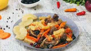 Мясо с оливками и ананасом - Рецепты от Со Вкусом Мясо с оливками и ананасом - Рецепты от Со Вкусом
