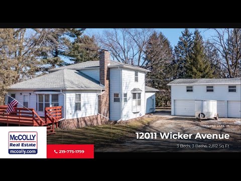 12011 Wicker Avenue, Cedar Lake, IN home video tour