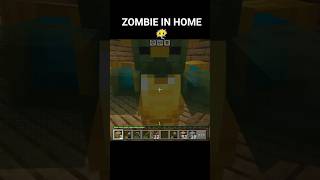 Minecraft Zombie Attack In House #shorts #minecraft