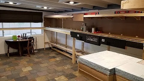 HO Scale model railroad benchwork construction. Layout part 3