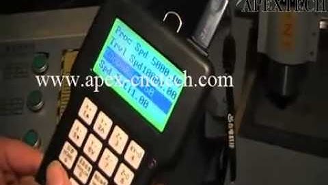 apex cnc router with DSP A11 operate video