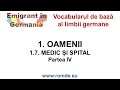 Vocabularul limbii germane - 17 Arzt und Krankenhaus - Medic si spital-IV