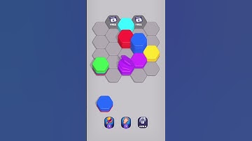 Hexa Sort Puzzle Rainbow #hexasort #short