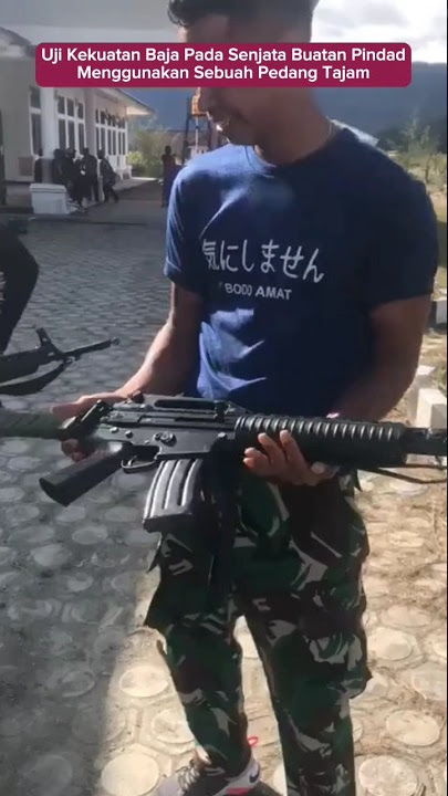 Experiment!!! TNI Soldiers Test the Durability of Their Weapons Using Swords #tni #tniad #viral