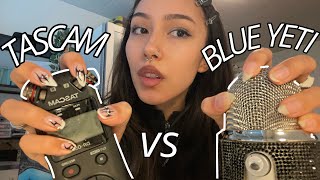 Asmr Tascam Blue Yeti Combo Layered Mic Triggers, Mouth Sounds, Brush,..