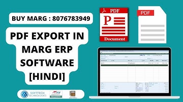 How to Export Pdf File in Marg ERP Software Step by Step in Hindi - Buy Marg : 8076783949