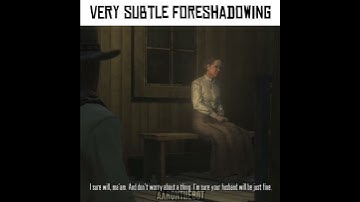 VERY subtle foreshadowing... #shorts #reddeadredemption #rdr1 #funny #subtleforeshadowing #gaming