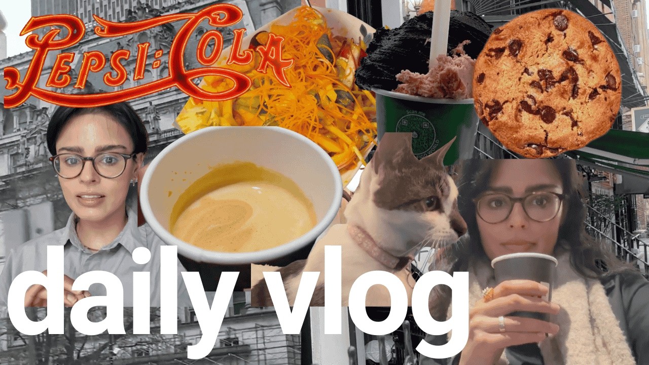 NYC Vlog 🐈 🍲 | cat cafe, thai food & the pepsi cola sign