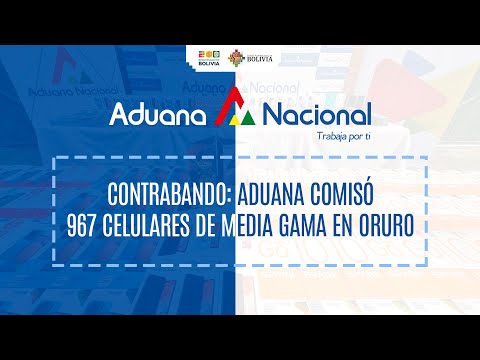 Contrabando: Aduana comisó 967 celulares de media gama en Oruro