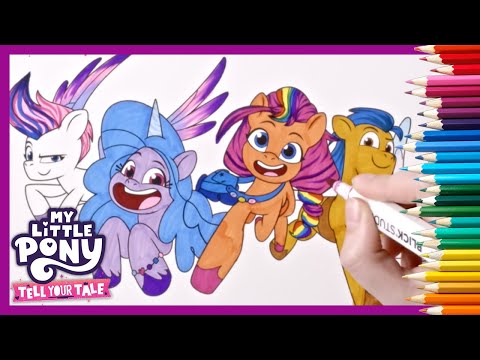 小马宝莉 官方频道 🦄 給你的小馬上色 | 新一代电影