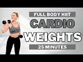 25-minute Full Body Metabolic Workout with Dumbbells for Weight Control