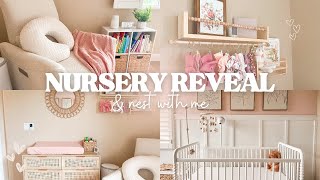 NURSERY REVEAL! boho floral nursery tour & nest with me 🌸