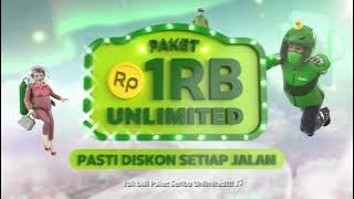 Iklan Grab paket 1Rb Unlimited, diskon lagi dan lagi