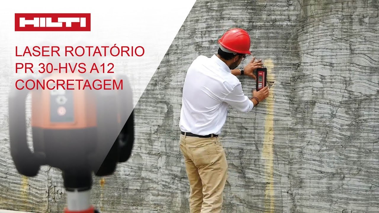 Laser rotativo Hilti PR 30-HVSG: Concretagem