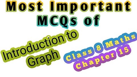Very Important MCQS of Class 8 Chapter 15 Introduction to Graph@kvteachersguild