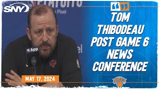 Tom Thibodeau Comments On Knicks Game 6 Loss To Pacers Forcing Seventh And Deciding Game Sny