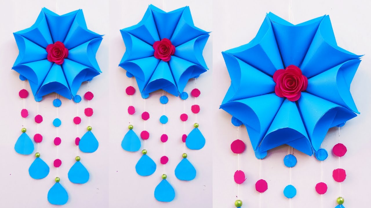 Wall Hanging Craft Ideas With Paper/wall decoration ideas/nirmana ...