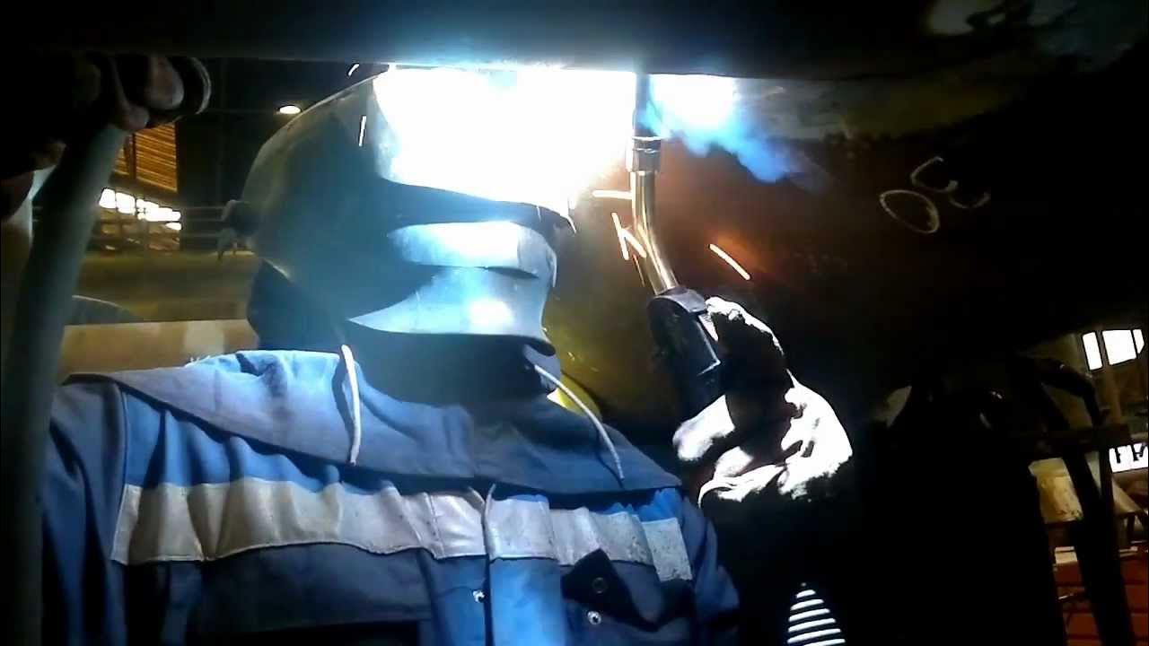 How To Weld a Pipe weld uphill with fluxcore YouTube