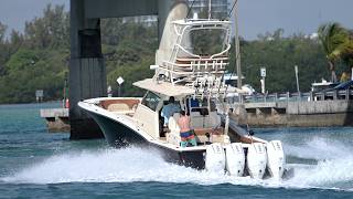 Haulover Inlet Waves Vs. Scout 420 LXF Luxury Center Console Fishing Boat - 4K UHD