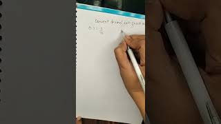 Learn Decimal to Fraction Easy Trick ✍️