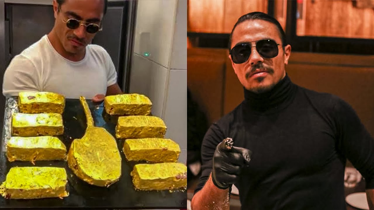 Salt Bae Cutting The Best Gold Steak in Dubai! #nusr_et