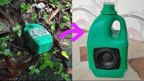 DIY Audio Amplifier using old container and CFL bulb