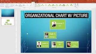 How To Create An Organizational Chart In MS PowerPoint & Word With A Picture