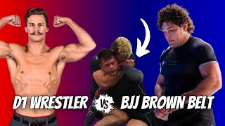 D1 Wrestler vs BJJ Brown Belt ABSOLUTE SCRAP! | Mikey England vs Austin Baker