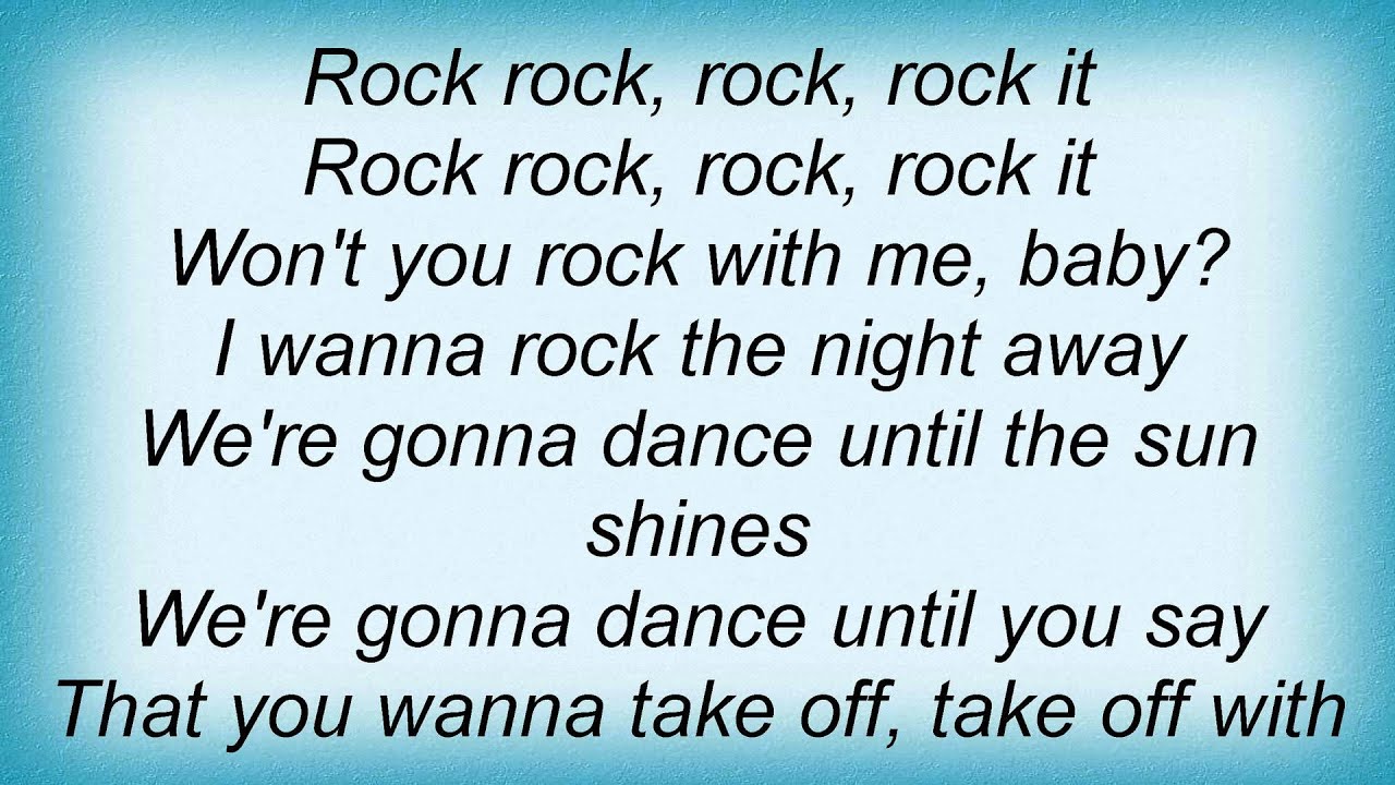 Lipps Inc. Rock It Lyrics YouTube