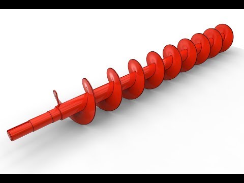 Cara membuat archimedes sekrup di SolidWorks