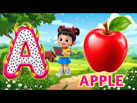 Phonics Song 2 with TWO Words in 3D - A For Airplane - ABC Alphabet Songs with Sounds for Children