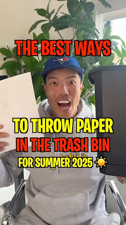 How to Toss Paper Into the Trash Like a PRO