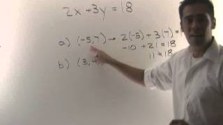 1314 1 1  Determine if an Ordered Pair is Solution