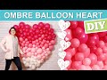 Ombre Heart Balloon Wall Backdrop